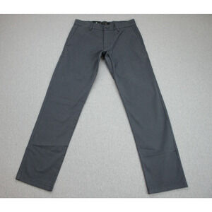 Banana Republic Pants Mens Size 30 x 32 Gray Chino Straight Stretch Cotton Blend